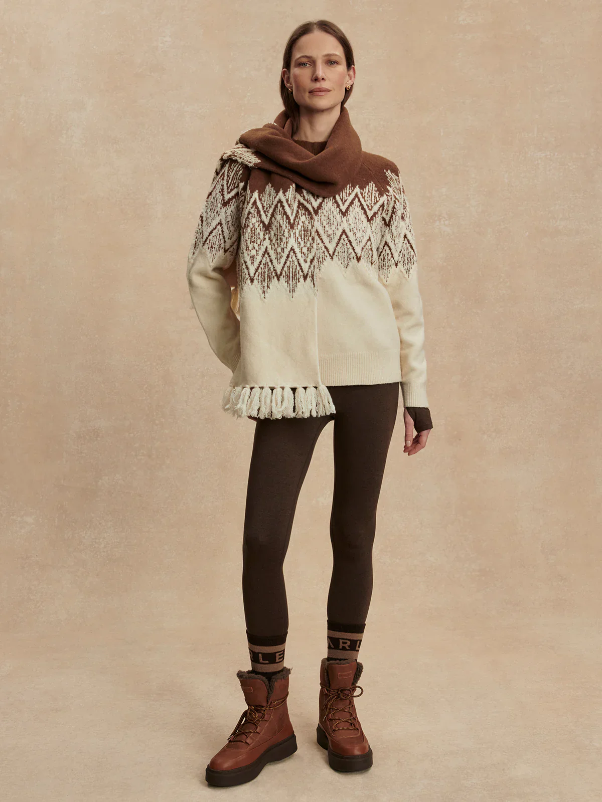 SIREN JACQUARD SWEATER 2.0 - COCOA DUST - Afbeelding 6