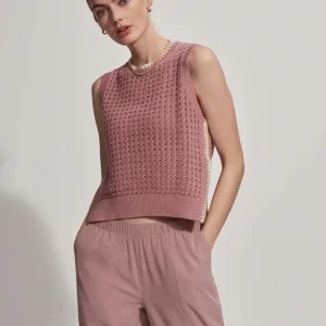 DELANEY KNIT VEST - WOODROSE