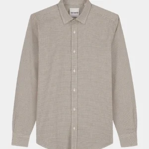 LUX WARM SHIRT - DARK EARTH MINI CHECK