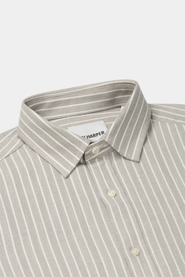 LUX WARM SHIRT - DARK EARTH MAXI STRIPE - Afbeelding 3