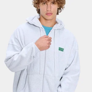SWEAT ML CAPUCHE ZIPPE - GRIS CHINE