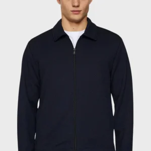 LANSA JERSEY ZIP JACKET - JL NAVY