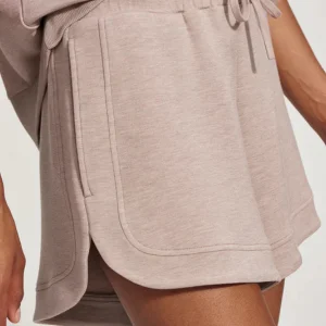 OLLIE HIGH RISE SHORT 3.5 - TAUPE MARL