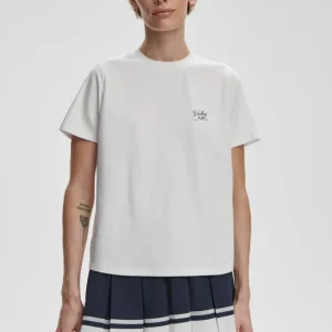 MATTIE BRANDED TEE - WHITE