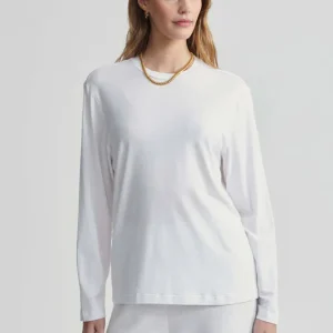 LEAH LONG SLEEVE BOYFRIEND - WHITE
