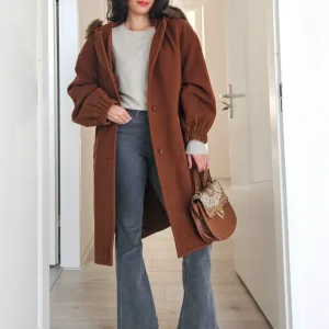 Artemis - wollen capuchon mantel | XL