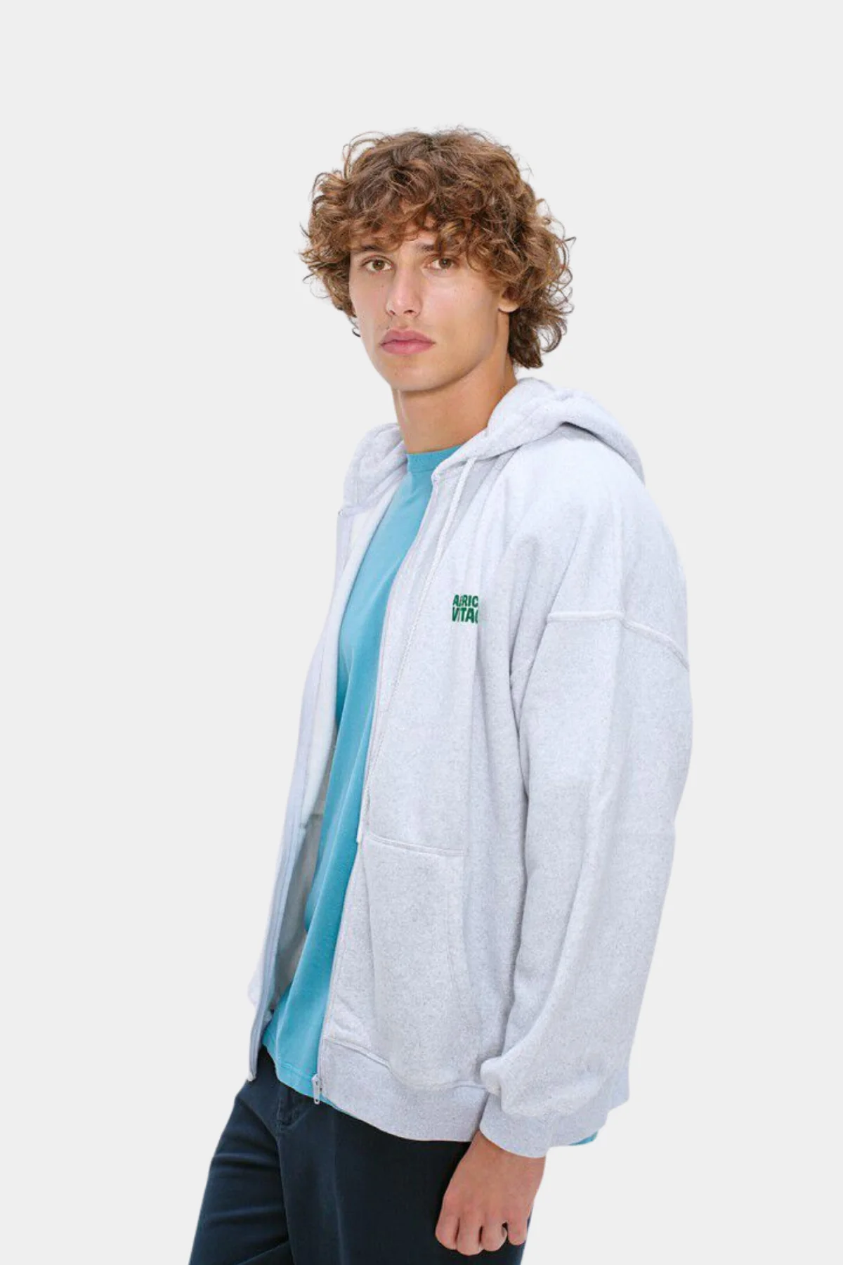 SWEAT ML CAPUCHE ZIPPE - GRIS CHINE - Afbeelding 4