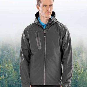 Result Recycled Printable Hooded Casual heren Softshell Jacket