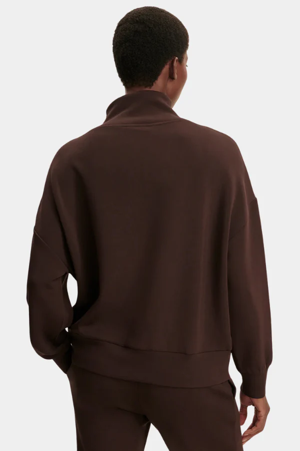 HAWLEY HALF ZIP SWEAT - COFFEE BEAN - Afbeelding 4