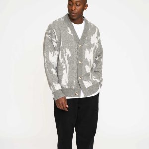 JACK CARDIGAN - LIGHT GREY MELANGE