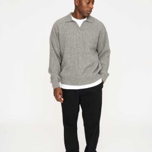 KANE POLO - LIGHT GREY MELANGE