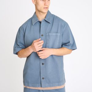 NOAH SHORT SLEEVE SHIRT - BLUE