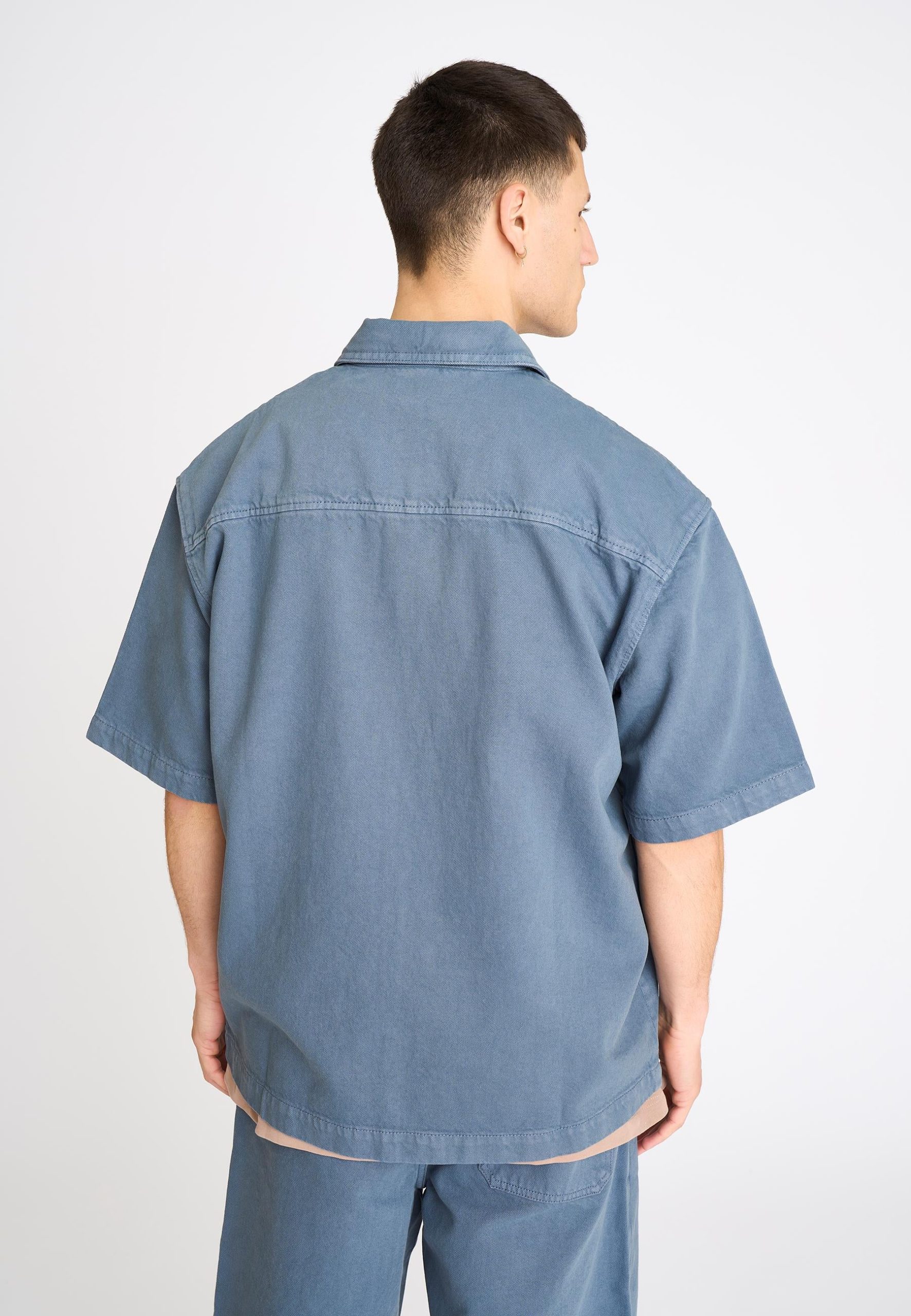 NOAH SHORT SLEEVE SHIRT - BLUE - Afbeelding 3