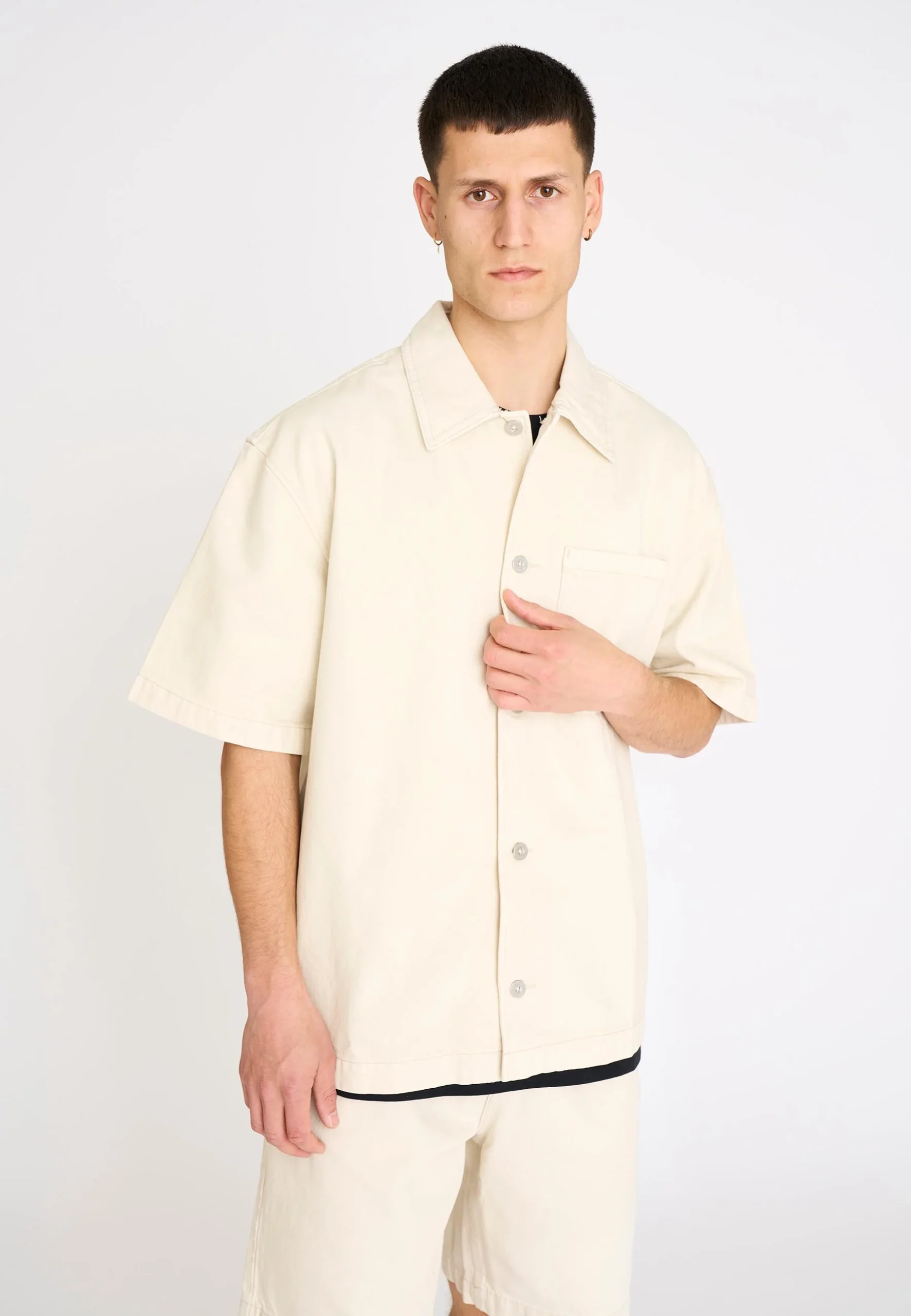NOAH SHORT SLEEVE SHIRT - WHITE - Afbeelding 2