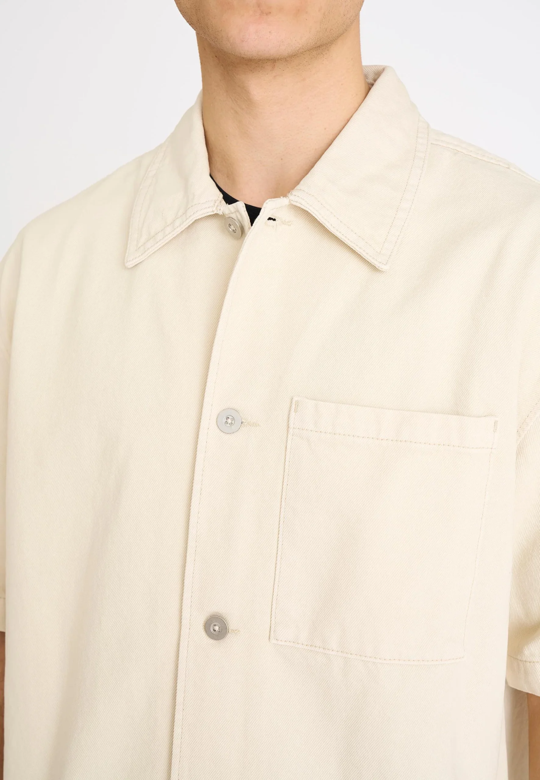 NOAH SHORT SLEEVE SHIRT - WHITE - Afbeelding 5