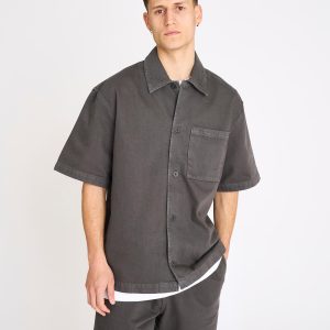 NOAH SHORT SLEEVE SHIRT - GREY