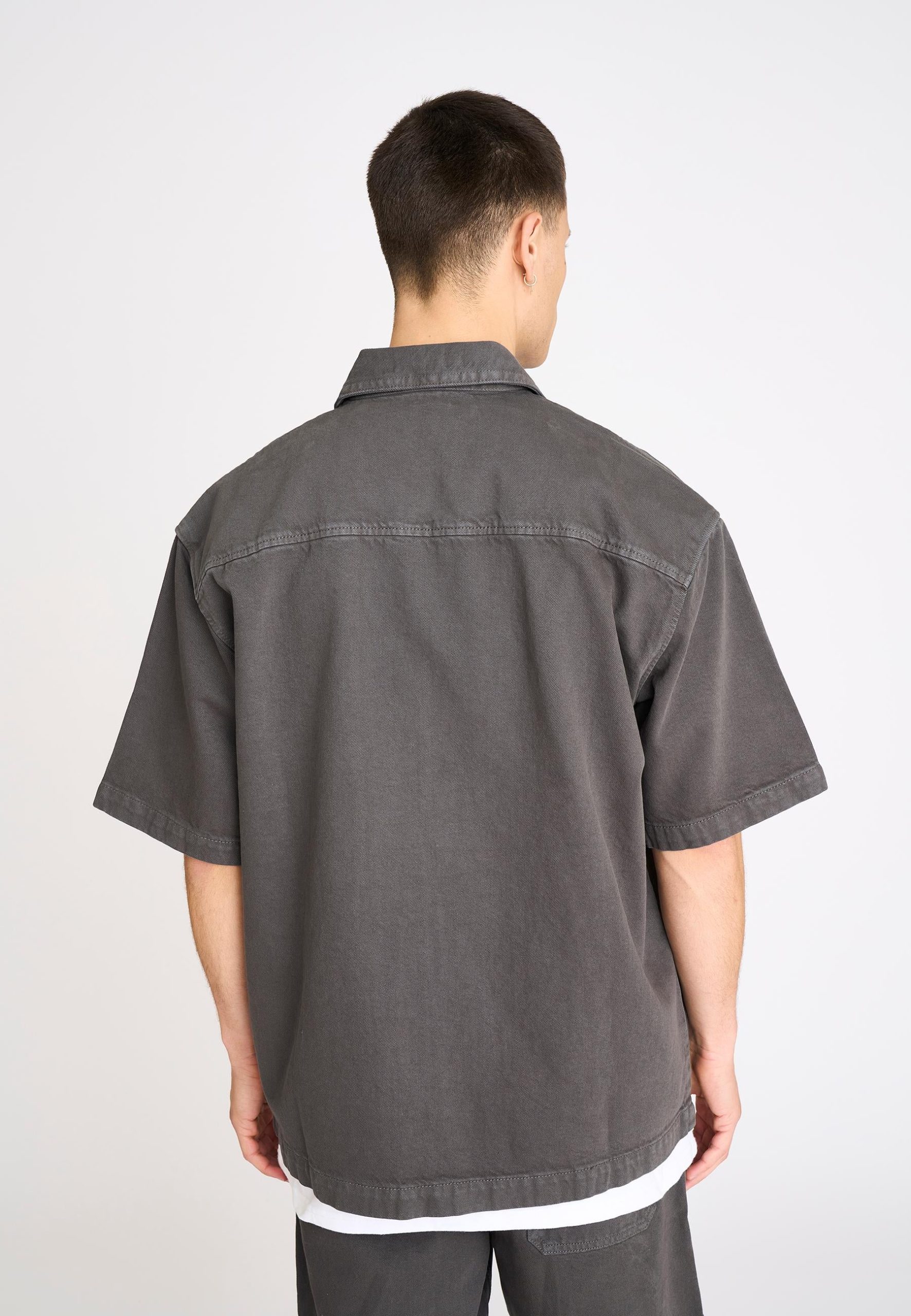 NOAH SHORT SLEEVE SHIRT - GREY - Afbeelding 3
