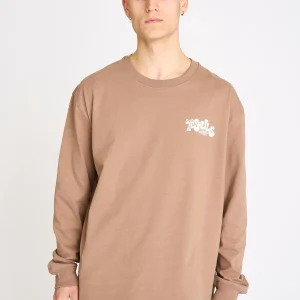 TED LONG SLEEVE TEE - BROWN