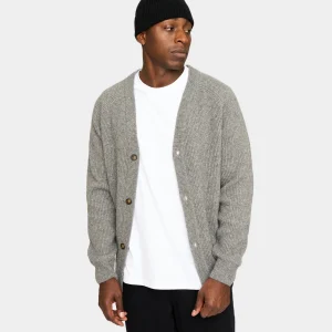 KYLE CARDIGAN - LIGHT GREY MELANGE