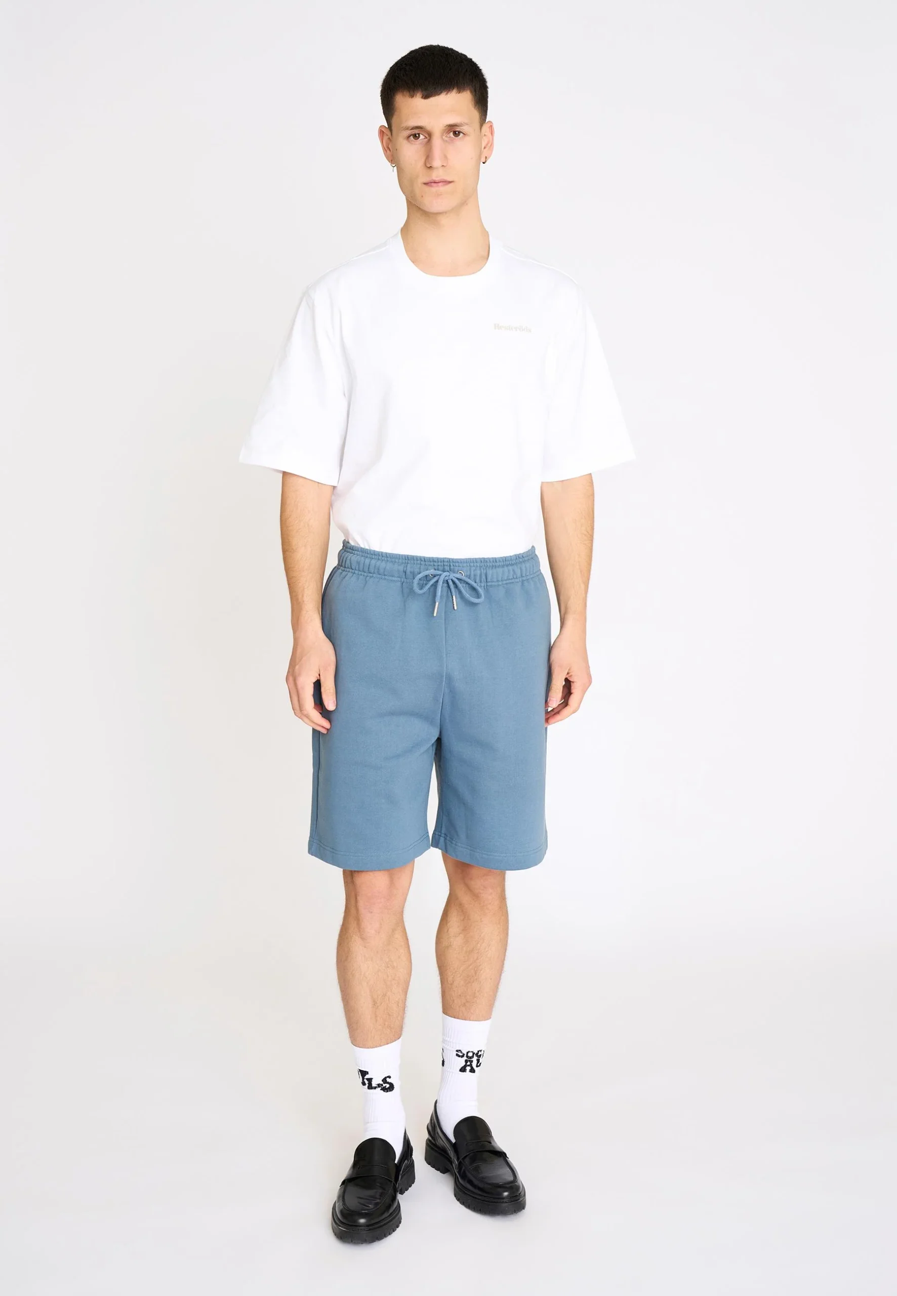LOUIS SWEAT SHORTS - BLUE - Afbeelding 4