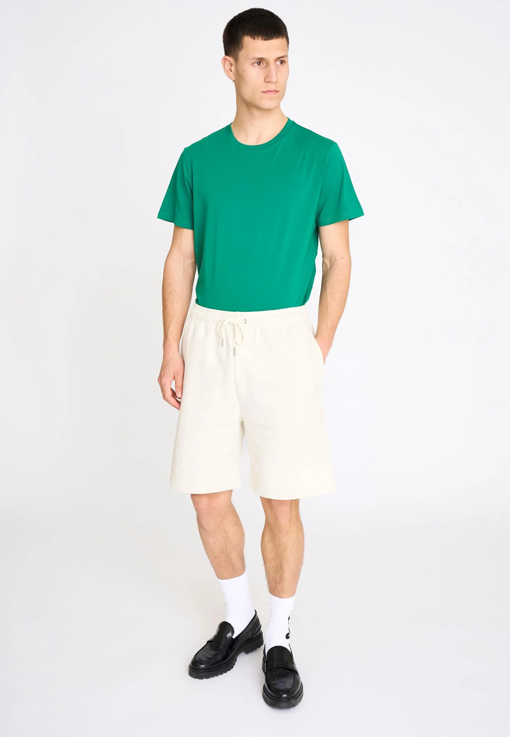 LOUIS SWEAT SHORTS - BEIGE - Afbeelding 4