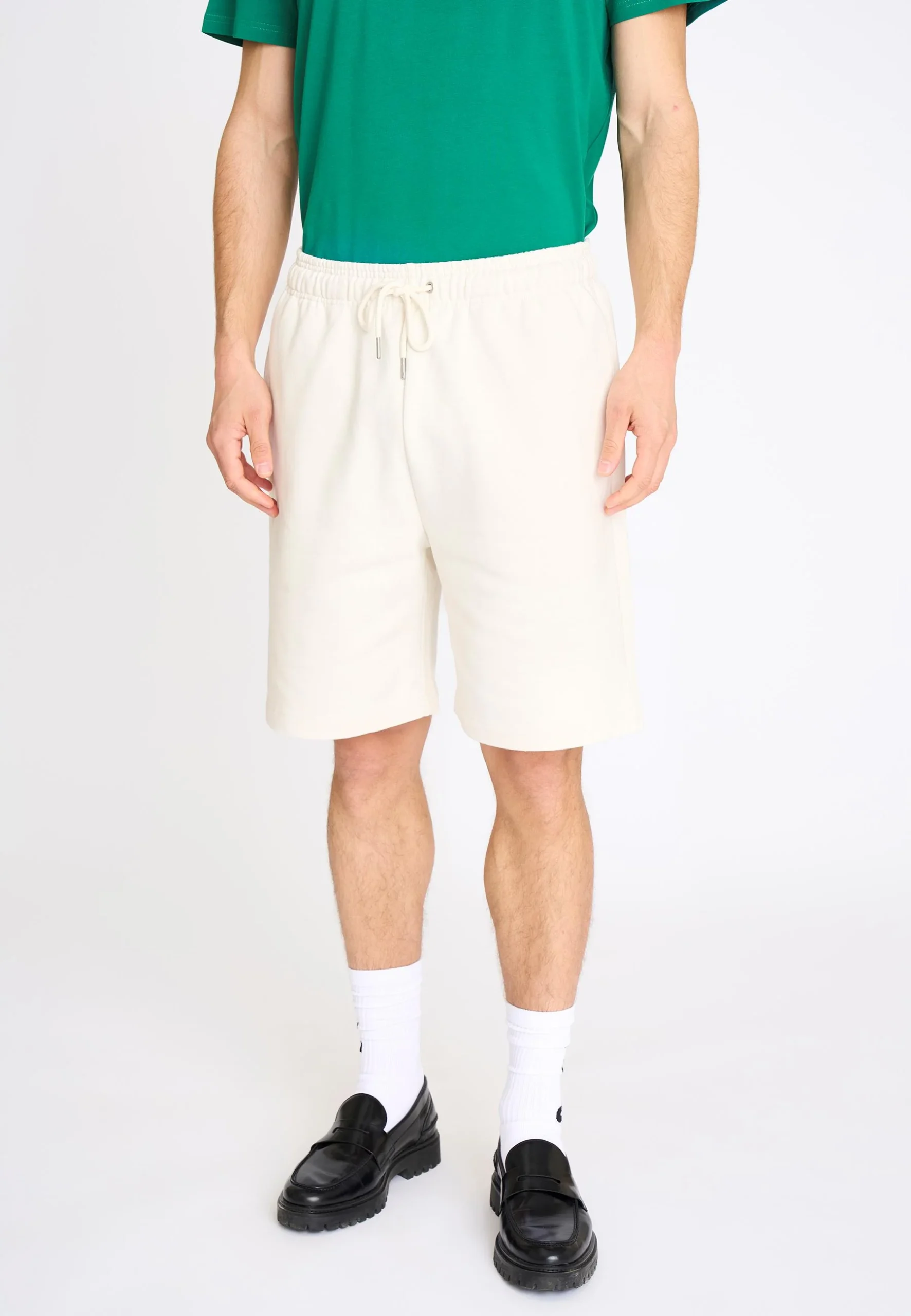 LOUIS SWEAT SHORTS - BEIGE - Afbeelding 2