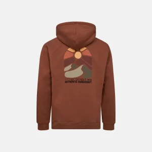 RT SWEATSHIRT HOOD - BROWN