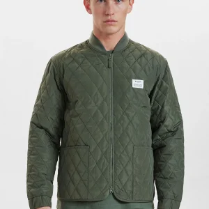 QUILTED ZIP JACKET - GREEN