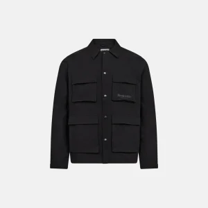 RT NYLON LIGHTWEIGHT OVERSHIRT - BLACK