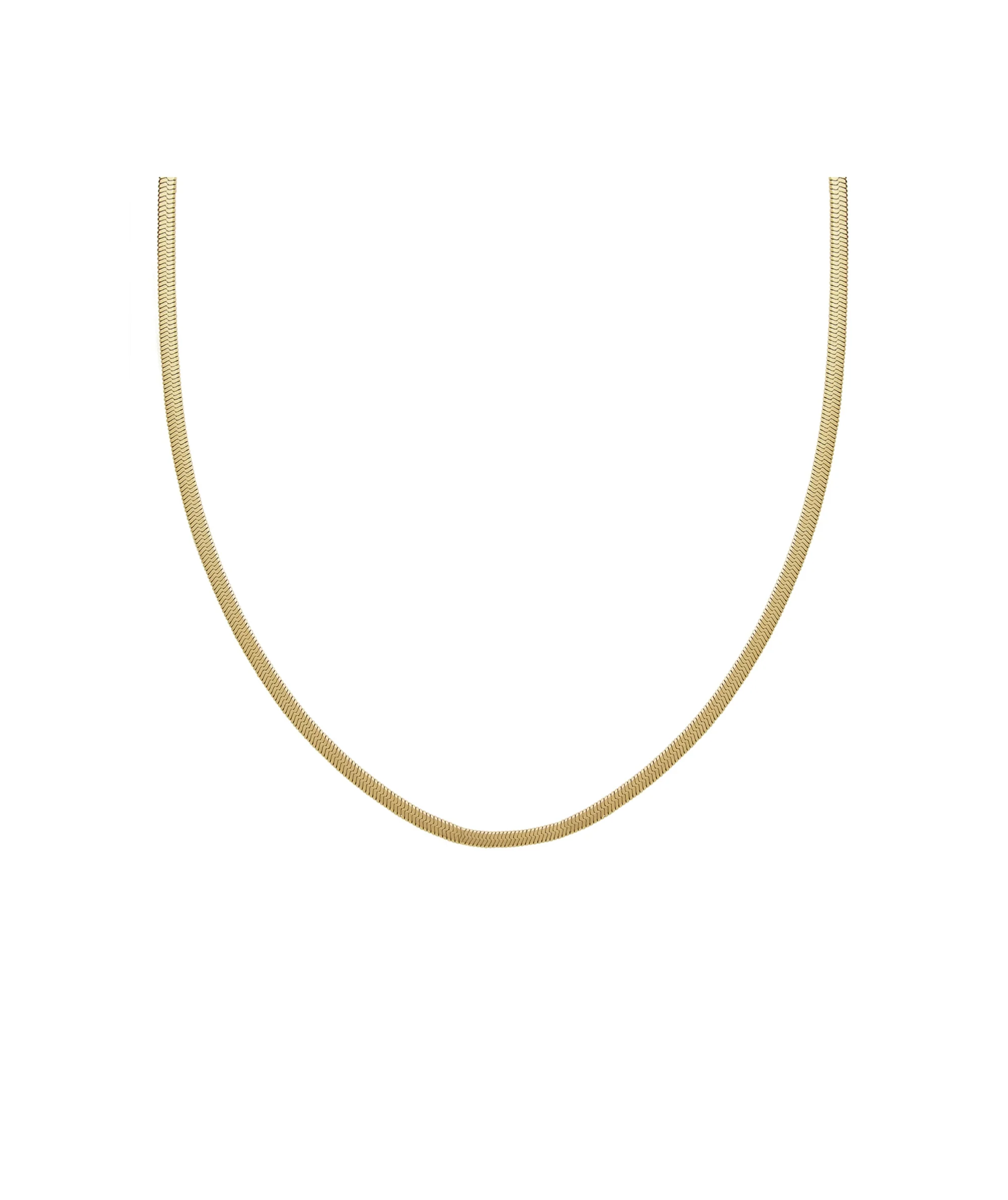CHAIN HERRINGBONE 40 CM - GOLD