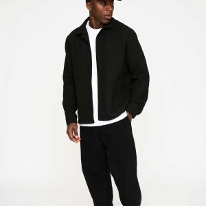 LEO OVERSHIRT - BLACK