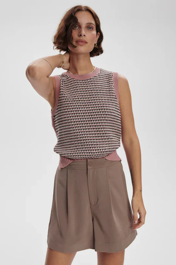 MARIYA EASY PLEAT SHORT 4.5 - DEEP TAUPE - Afbeelding 4