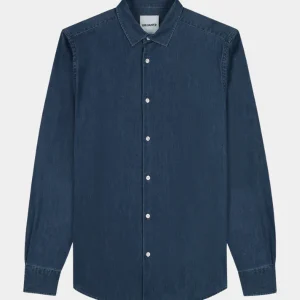 DENIM SHIRT - MID BLUE WASHED