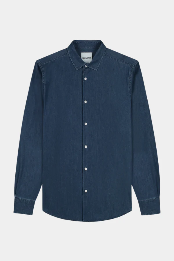 DENIM SHIRT - MID BLUE WASHED - Afbeelding 2