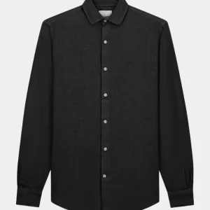 LINEN SHIRT - BLACK
