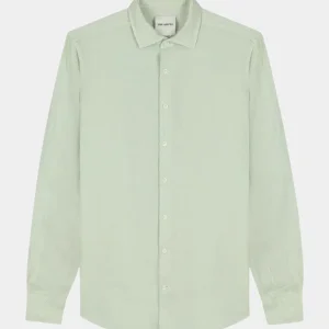 LINEN HIGH SUMMER SHIRT - KIWI