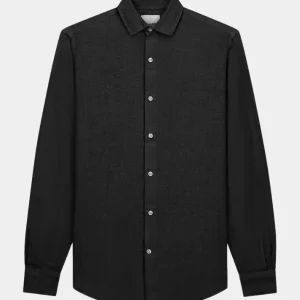 LINEN WIDE SPREAD - SOLID - BLACK