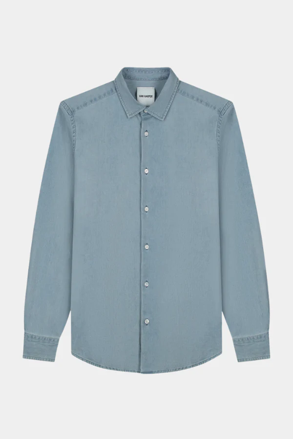 DENIM SHIRT - LIGHT BLUE WASHED - Afbeelding 2