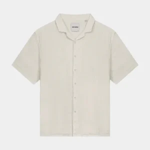 LINEN RESORT SHIRT - SAND