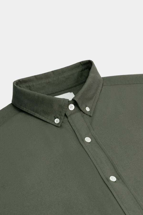 BUTTON-DOWN OXFORD SHIRT - OLIVE - Afbeelding 3