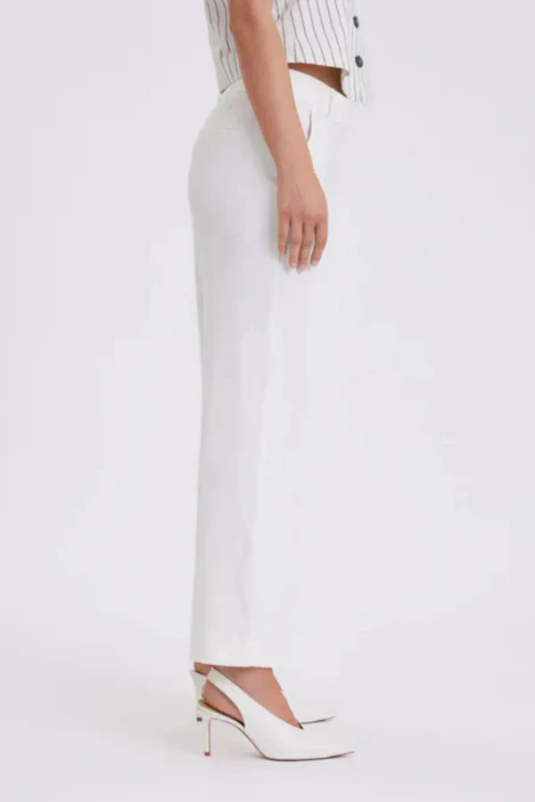 DENAFV 769 - CREAM WHITE LINEN - ANKLE - Afbeelding 5