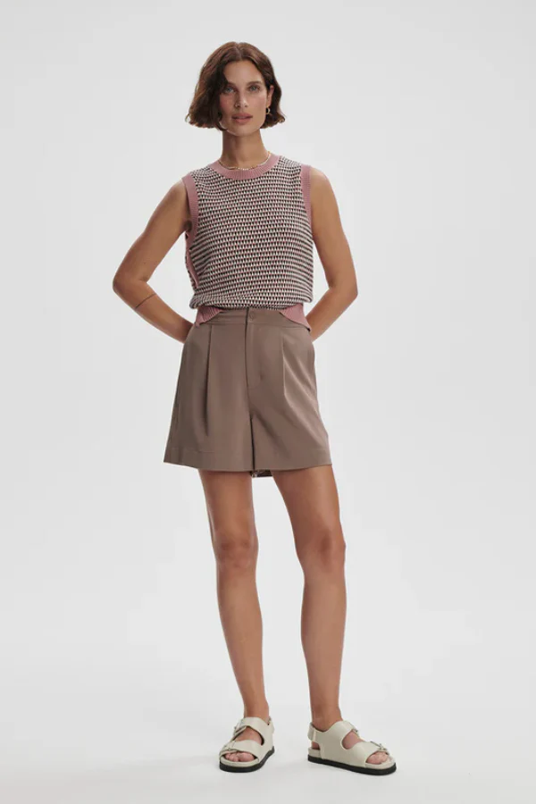 MARIYA EASY PLEAT SHORT 4.5 - DEEP TAUPE - Afbeelding 5