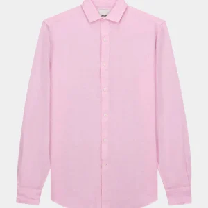 LINEN WIDE SPREAD - SOLID - PINK