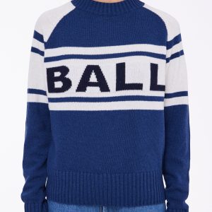 BAEVEREST LOGO KNIT - BLACK IRIS MELANGE