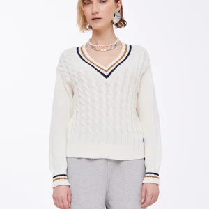 BAFIRANZE V NECK - CLOUD DANCER