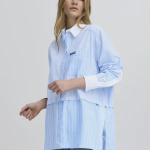 BALIA BUTTON TOGETHER SHIRT - POWDER BLUE