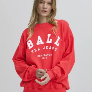 BAMALDINI CREW NECK SWEAT - CHINESE RED