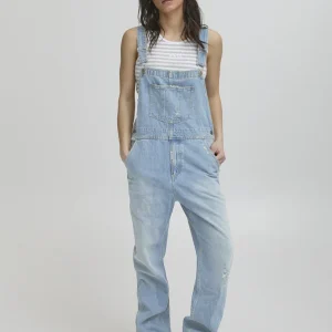 BASERAFINA OVERALLS - LIGHT BLUE DENIM TINT
