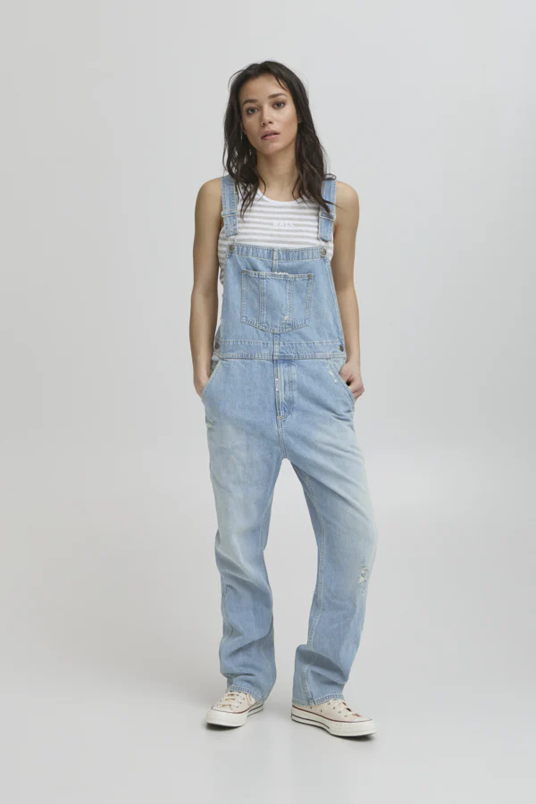 BASERAFINA OVERALLS - LIGHT BLUE DENIM TINT