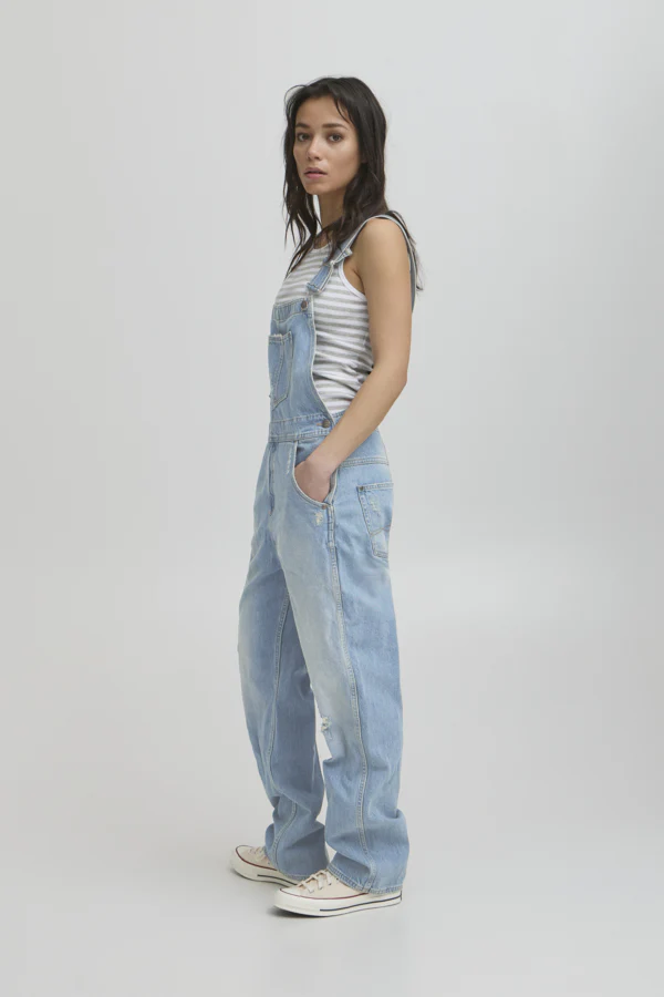 BASERAFINA OVERALLS - LIGHT BLUE DENIM TINT - Afbeelding 5